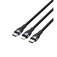 Cable Usb-c A Usb-c - Lighting 1.2 M Negro Vention