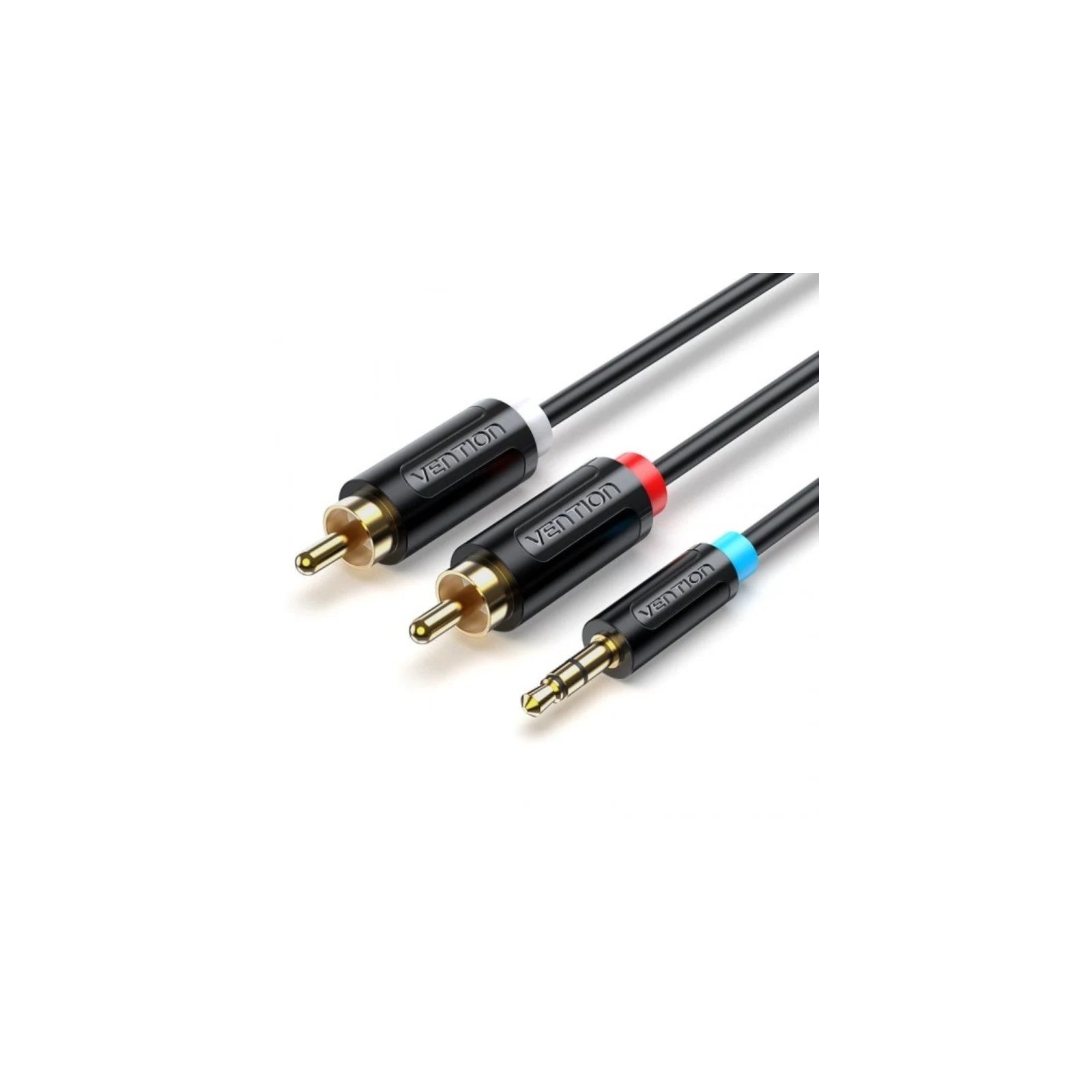 3.5mm Stereo Jack to 2x RCA Male Cable 0.5m Vention