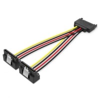 Cable Alimentacion SATA 0.15 M A 2xSATA Negro Vention