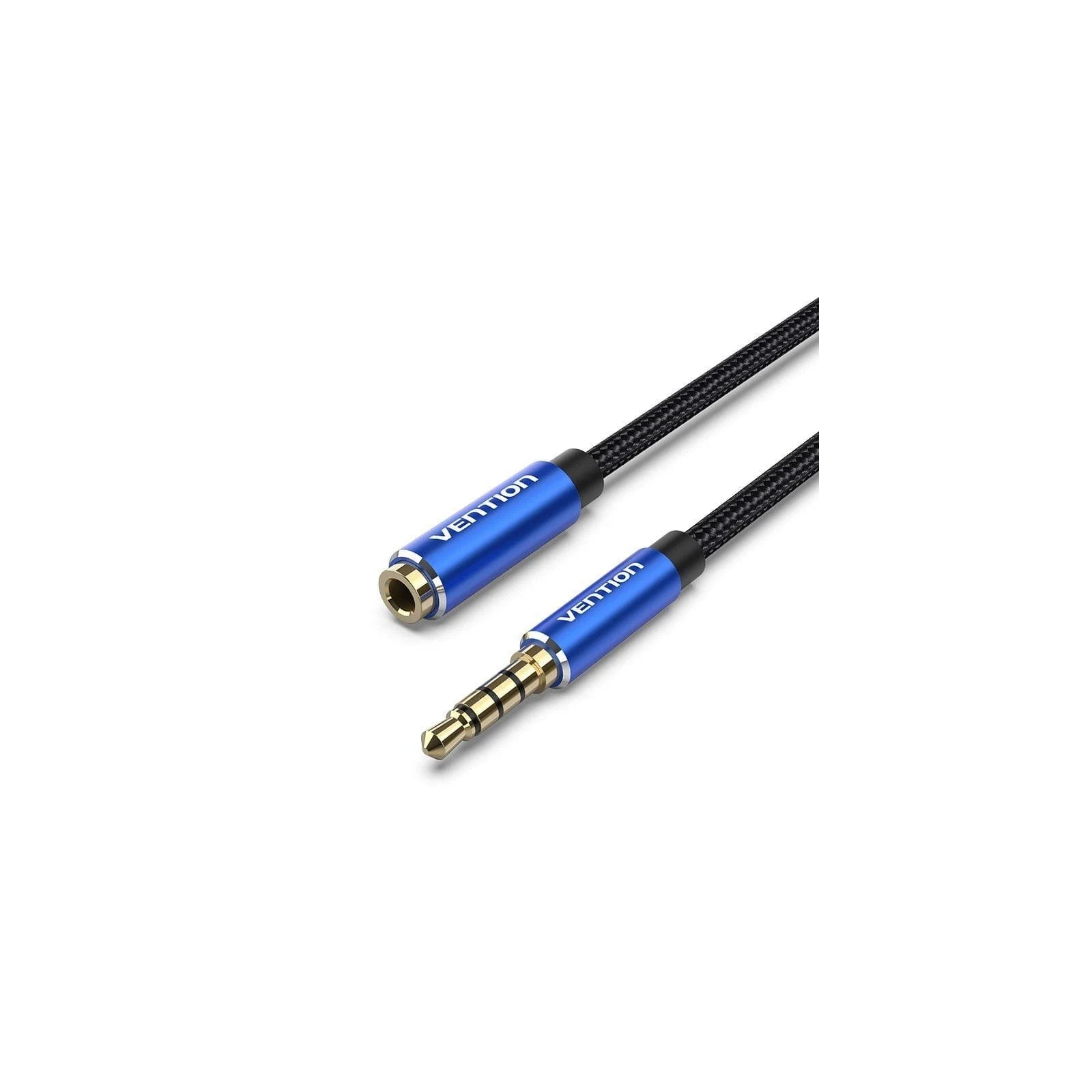 Cable de Audio Estéreo Jack 3.5mm 0.5m Azul Vention