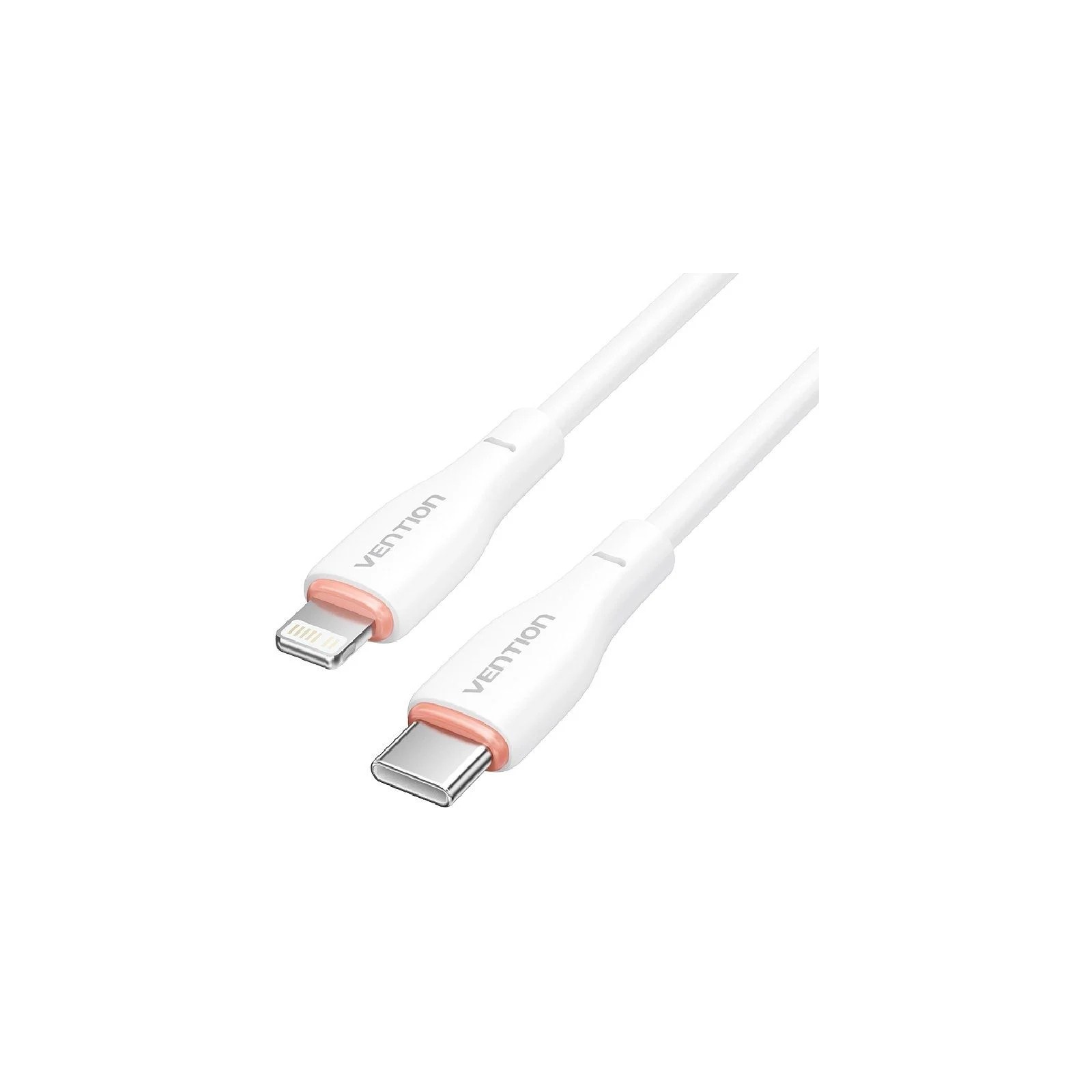 Cable USB-C a Lightning 1 M Blanco Vention