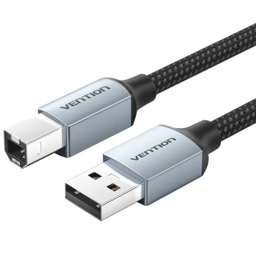 Cable USB 2.0 Impresora Rápida Transferencia de Datos 2M Gris Vention