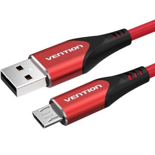 Cable USB 2.0 A a Micro USB 1.5 M Rojo Vention