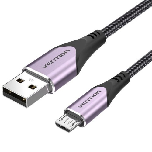 Cable USB 2.0 A Micro USB M-M 1.5 m Púrpura Vention