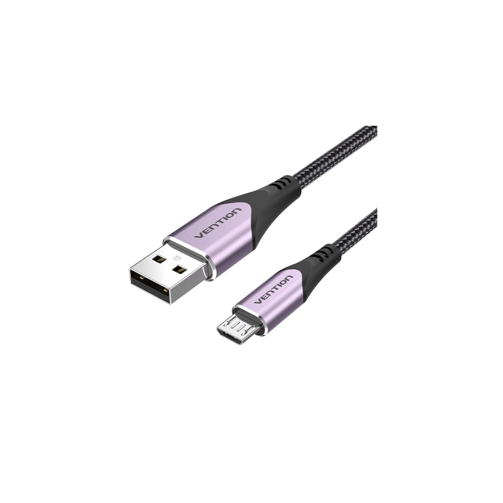 Cable USB 2.0 A Micro USB M-M 1.5 m Púrpura Vention