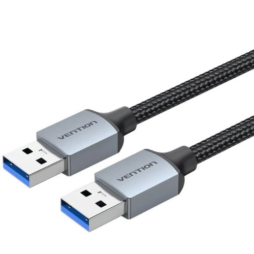 1M USB-A 3.0 A Male Cable Black Vention