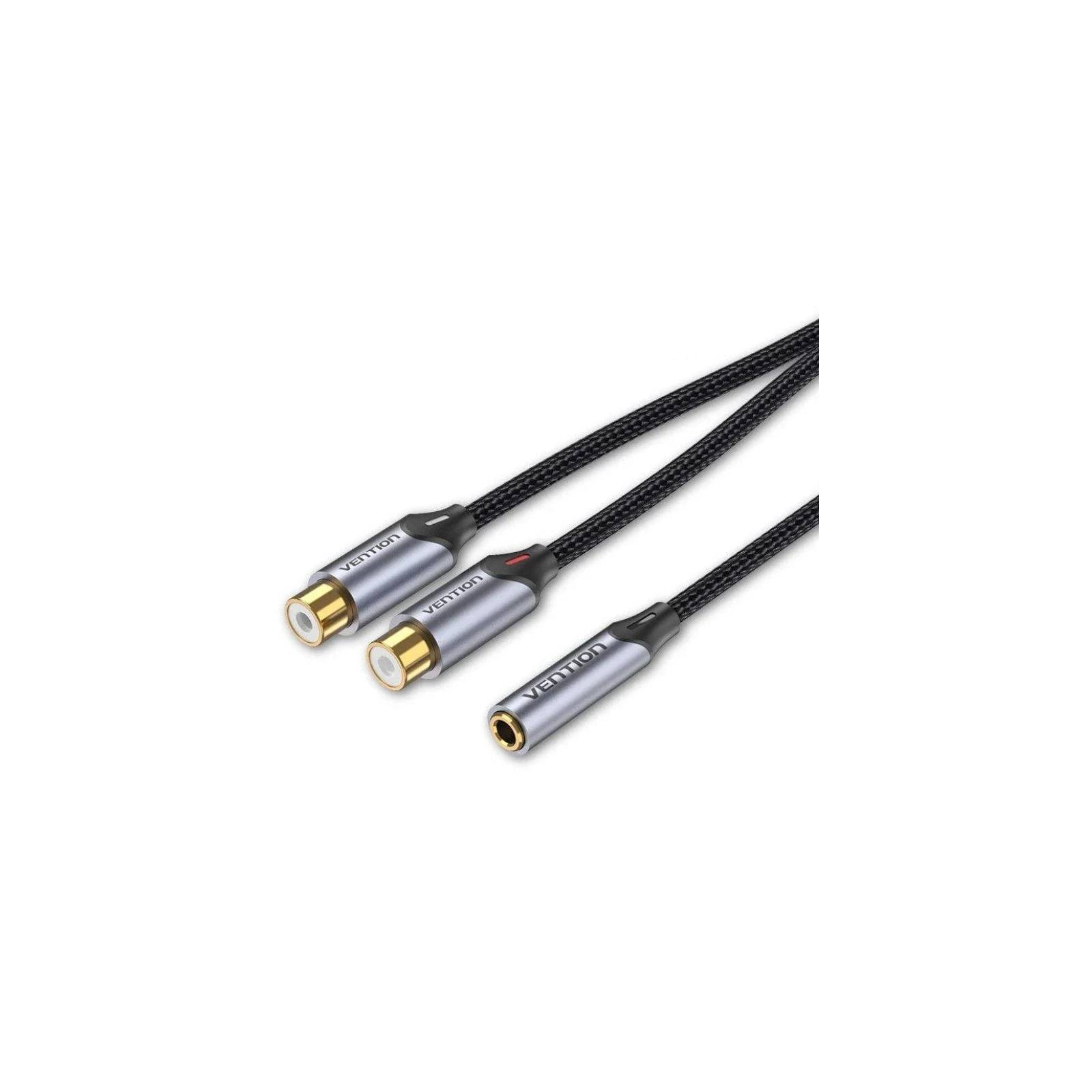 Stereo Audio Cable Jack 3.5mm to RCA 0.3m Vention