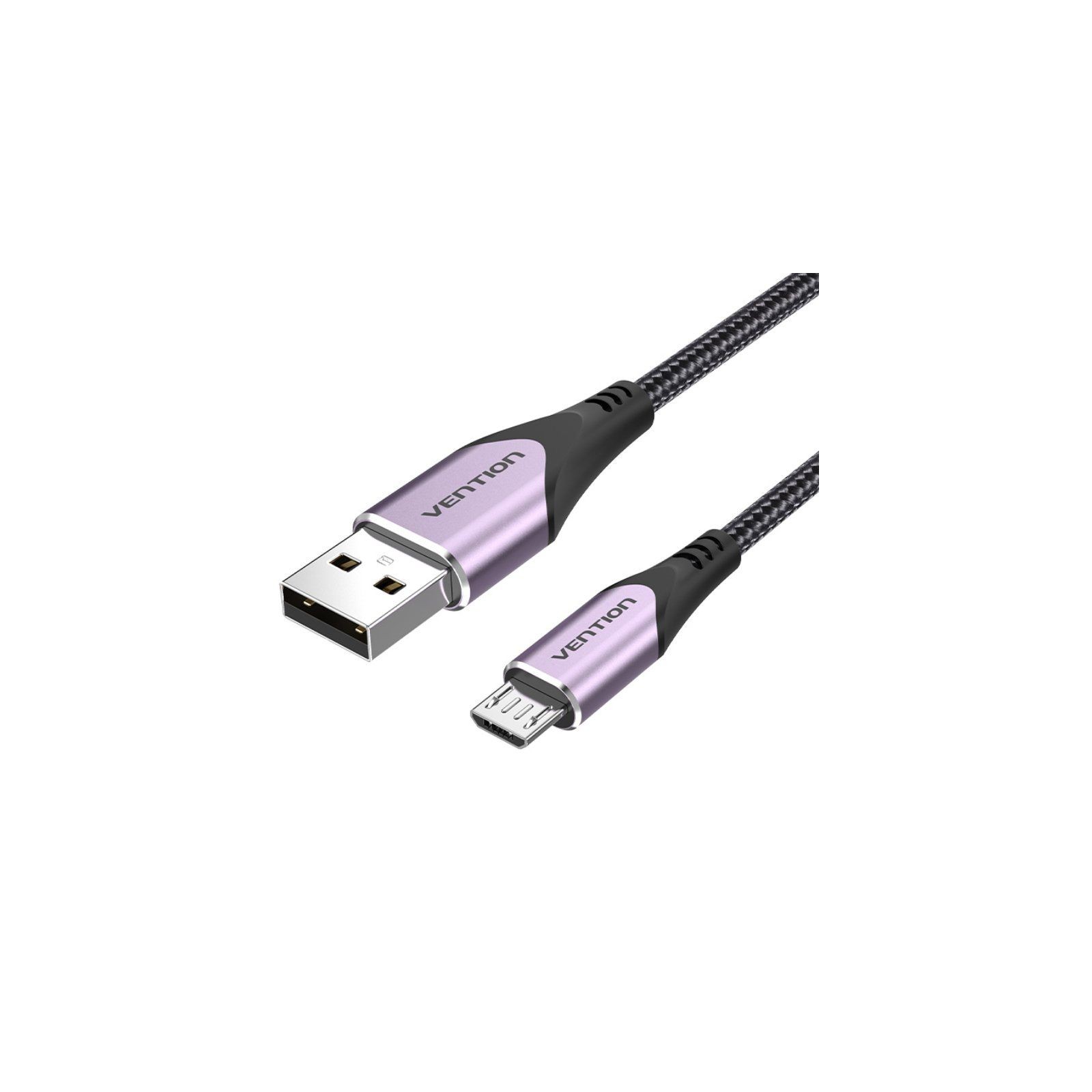 Cable USB 2.0 A a Micro USB 2M Púrpura Vention