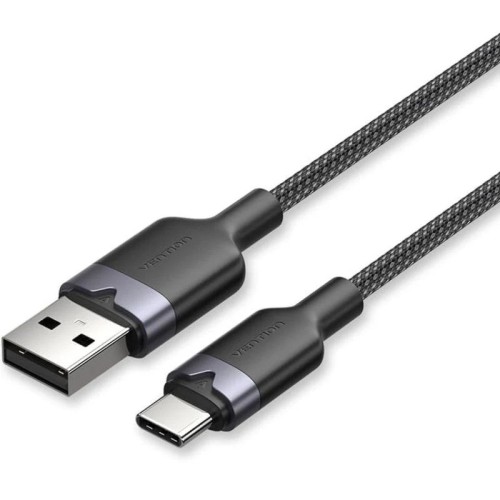 Cable USB-C a USB-A Trenzado 2M Negro Vention