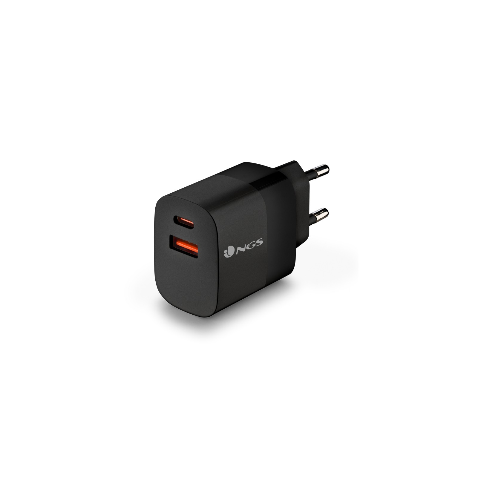 NGS 45W Wall Charger USB-C + USB-A Black