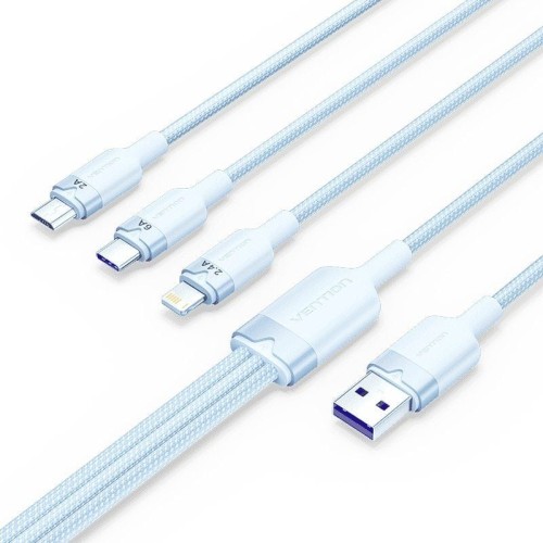 USB 2.0 3-in-1 A to USB-C Cable 1.5M