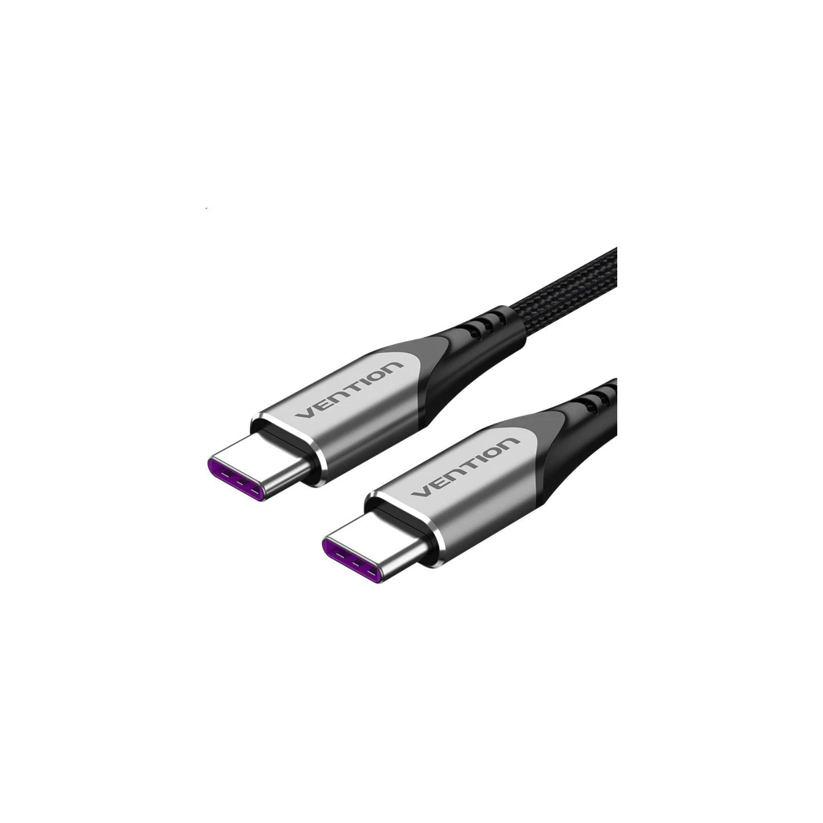 Cable USB-C A USB-C 2.0 5A 1.5m Gris