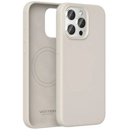 Funda Silicona Magsafe Iphone 15 Pro Max Gris Vention