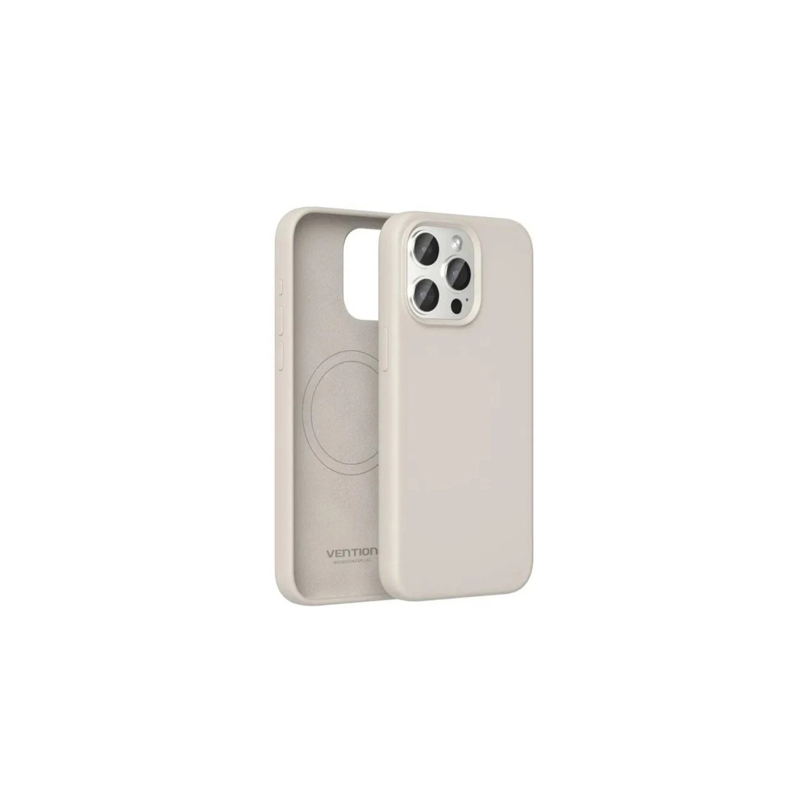 Funda Silicona MagSafe para iPhone 14 Pro Max Gris Grava Vention