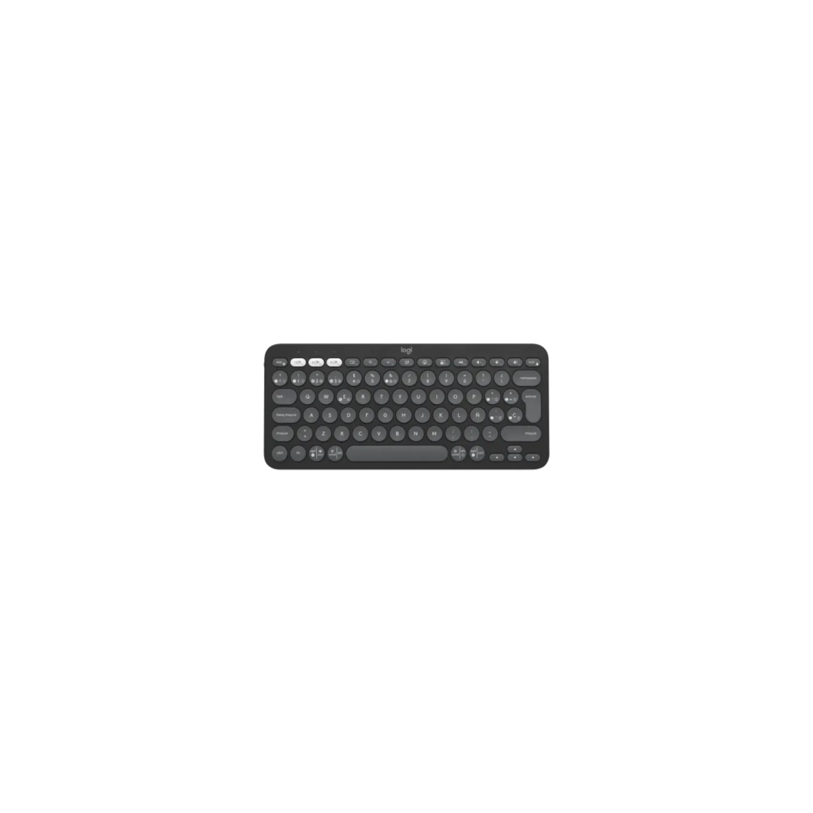 Teclado Inalámbrico K380s Pebble Negro