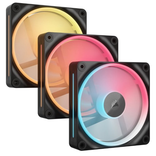 iCUE LINK RGB LX120-R Auxiliary Fan Pack 120mm Black Corsair