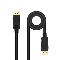 Nanocable Displayport 1.4 DP Male to Male Black 2M