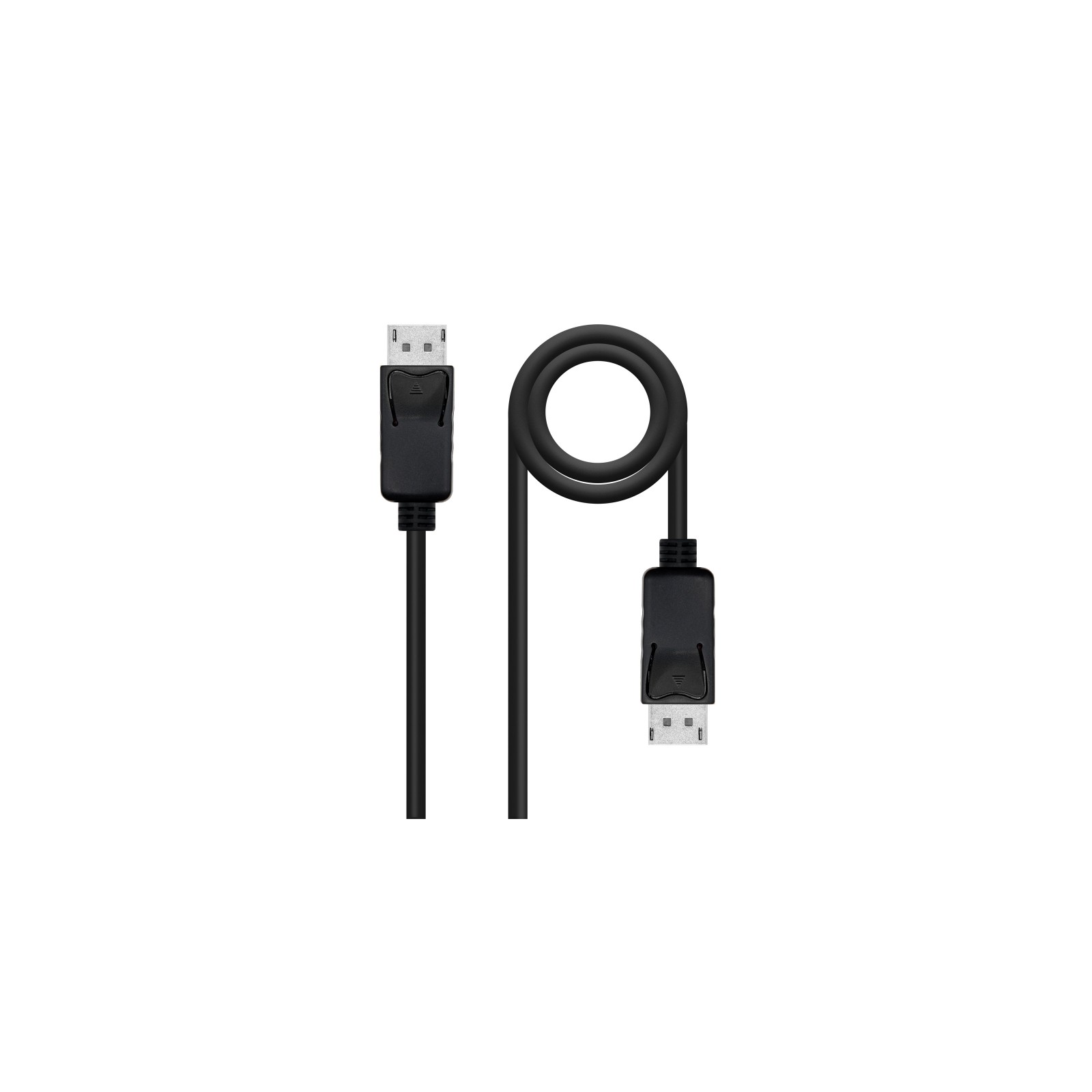 DisplayPort 1.2 CCS DP/M to DP/M Cable Black 0.5m Nanocable