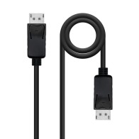 DisplayPort 1.2 CCS DP/M to DP/M Cable Black 0.5m Nanocable