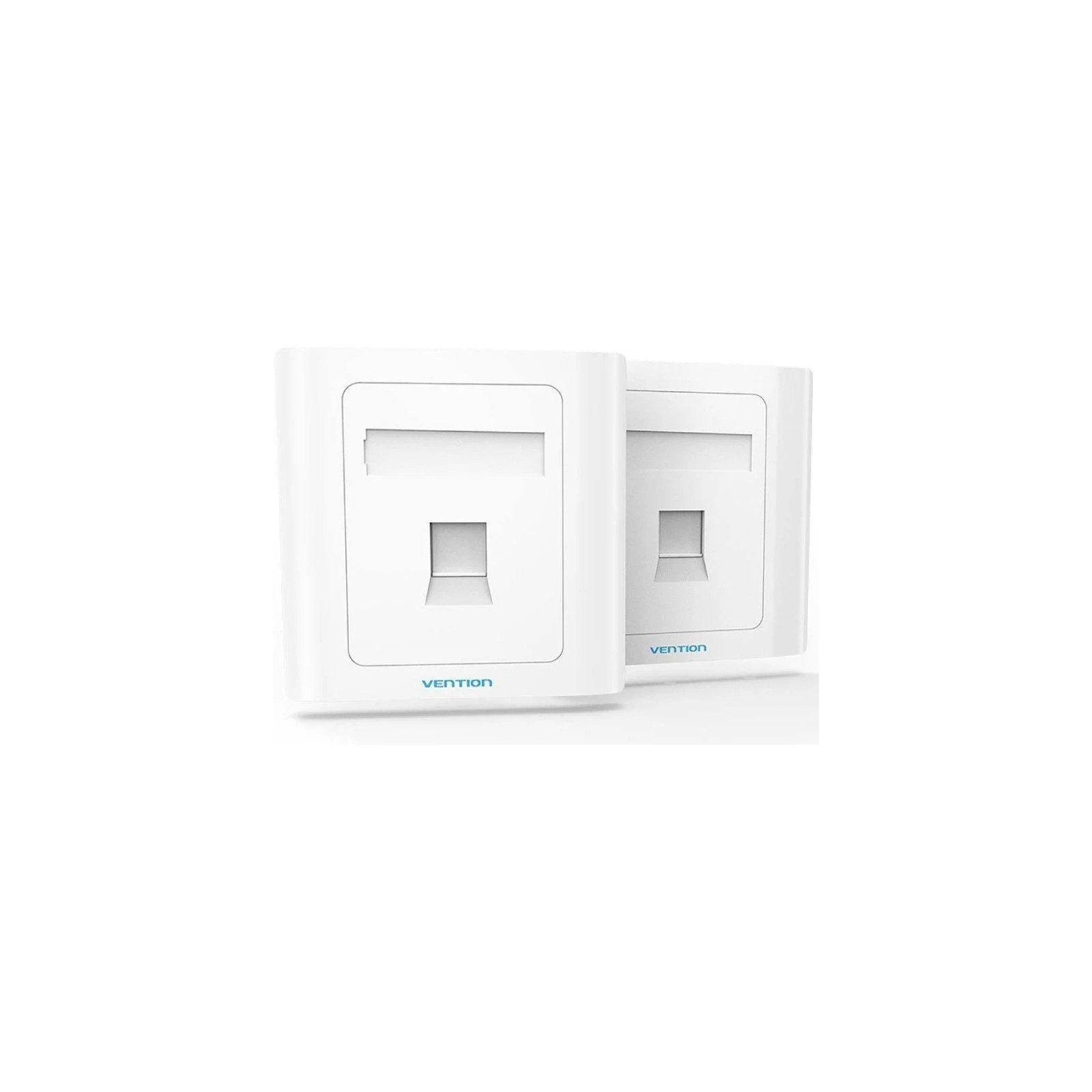 Placa de Pared 1 Puerto RJ45 Tipo 86 Blanco Vention