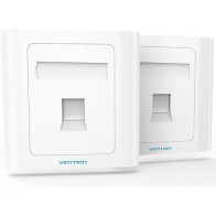 Vention 1 Port RJ45 Wall Plate Type 86