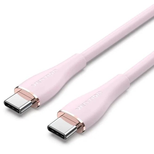 Cable USB-C a USB-C 2.0 100W 1M Rosa