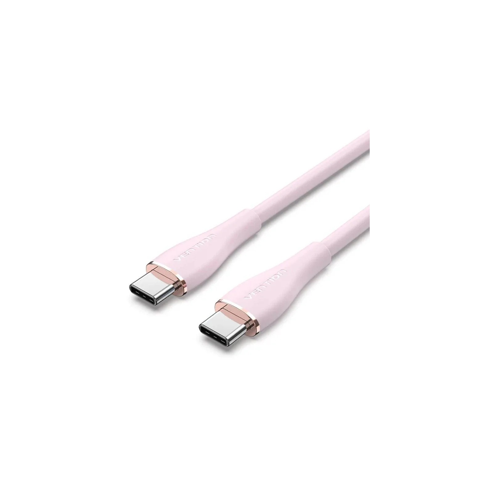 Cable USB-C a USB-C 2.0 100W 1M Rosa