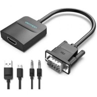 Vention VGA to HDMI Adapter 0.5M Black