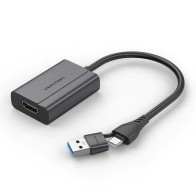 USB-A USB-C to HDMI Adapter