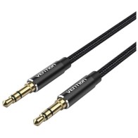 Cable Audio Estéreo Jack 3.5/m 0.5 M Negro