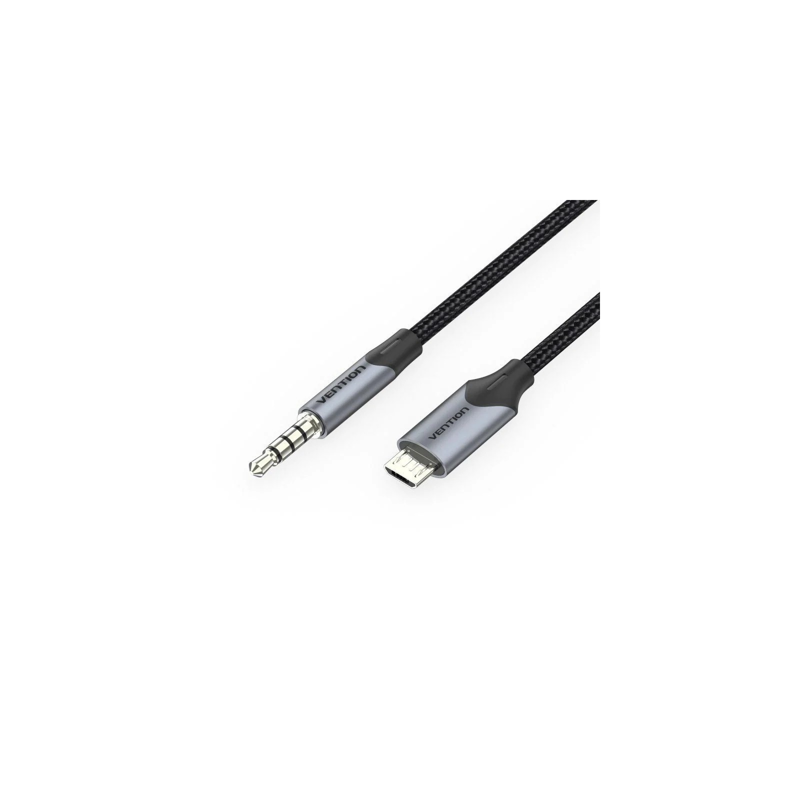 Cable de Audio Micro USB a Jack 3.5mm 1.5M Negro Vention