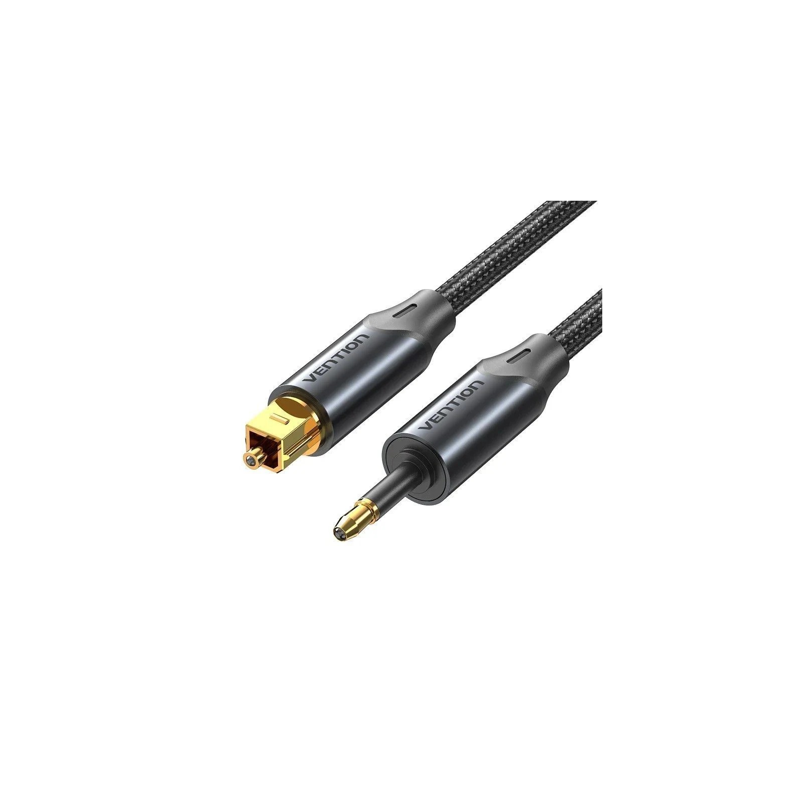 Cable De Audio De Fibra Optica Trenzado 1 M Negro Vention