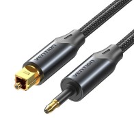 1M Braided Optical Audio Cable Black Vention