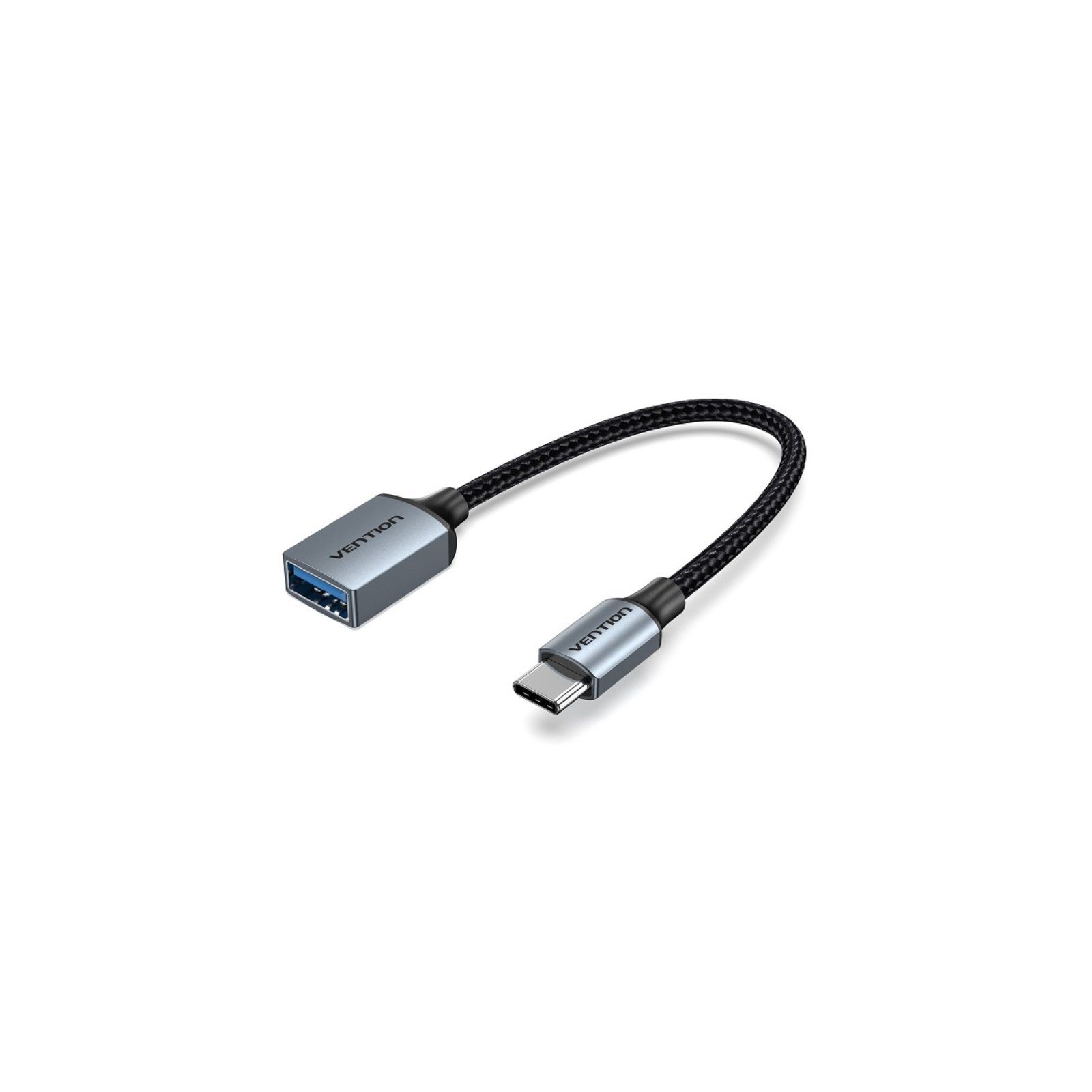 Conversor USB-C/M A 2x USB/A 0.15 M Gris Vention