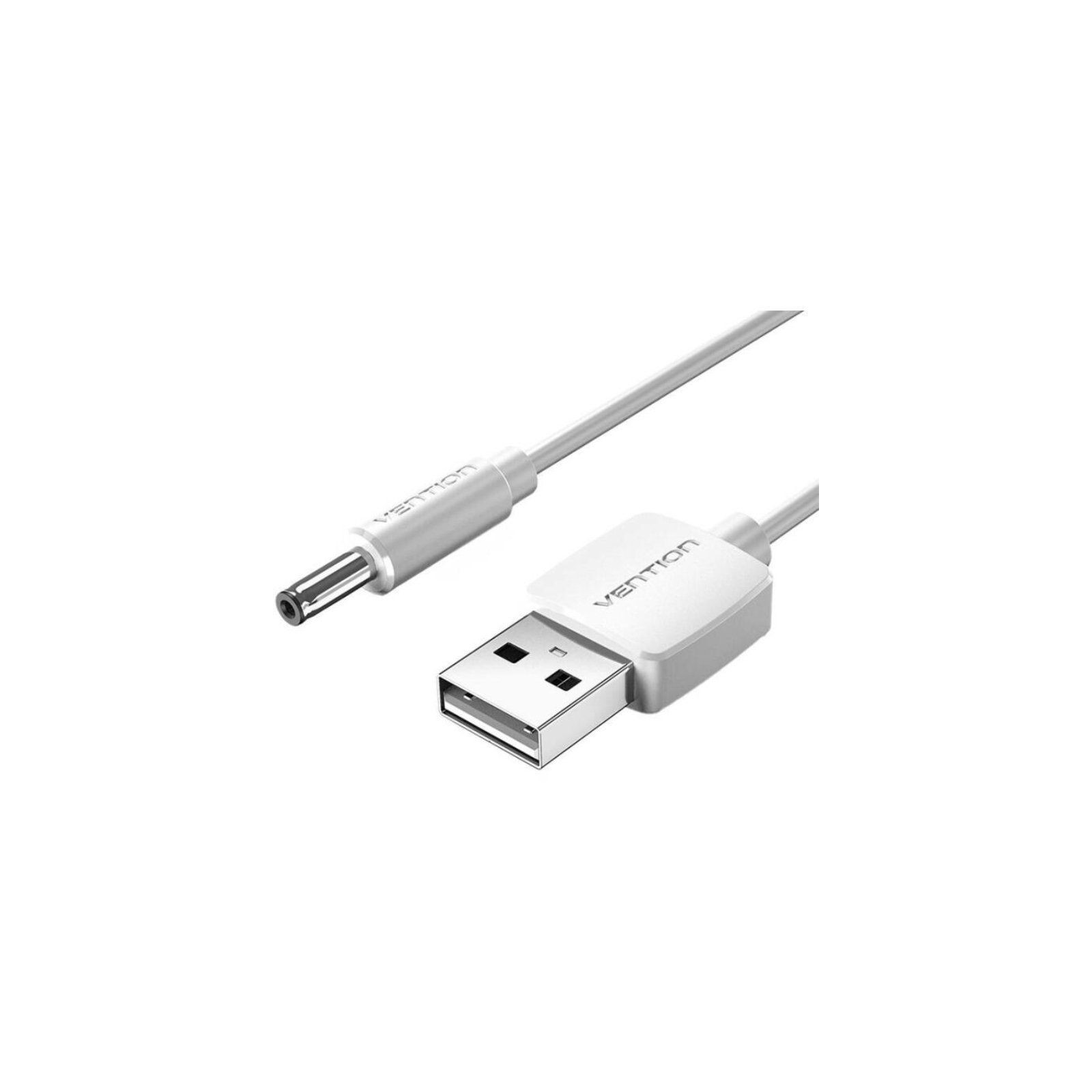 Cable Alimentación Usb-a/m A Dc 5.5 Mm/m 0.50 M Blanco Vention