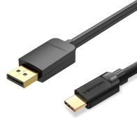 Conversor USB-C a DisplayPort Macho 1m Vention para Video de Alta Calidad