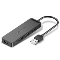 4-Port USB 2.0 Hub 4xUSB 0.5M Grey Vention