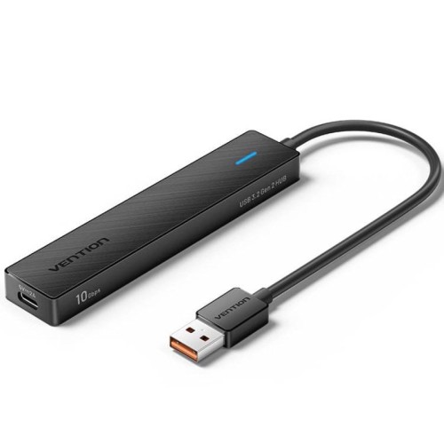 Hub 4 Puertos USB 3.2 (2xUSB-C, 1xUSB-A) 0.15M Gris Vention