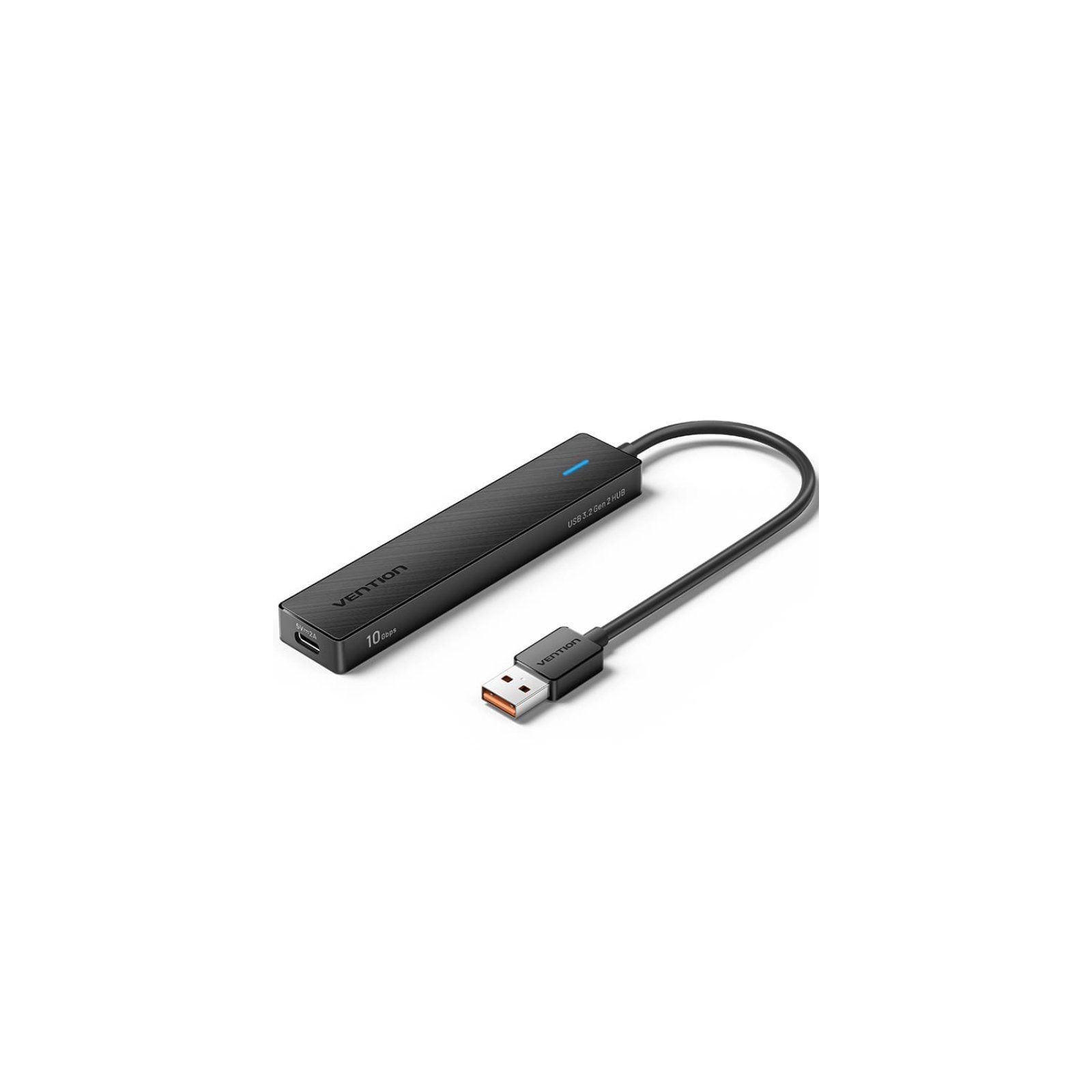 Hub 4 Puertos USB 3.2 (2xUSB-C, 1xUSB-A) 0.15M Gris Vention