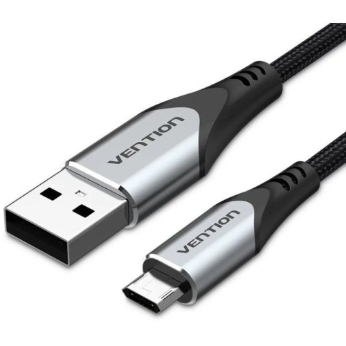 Cable USB 2.0 A Micro USB 1.5 M Gris Vention