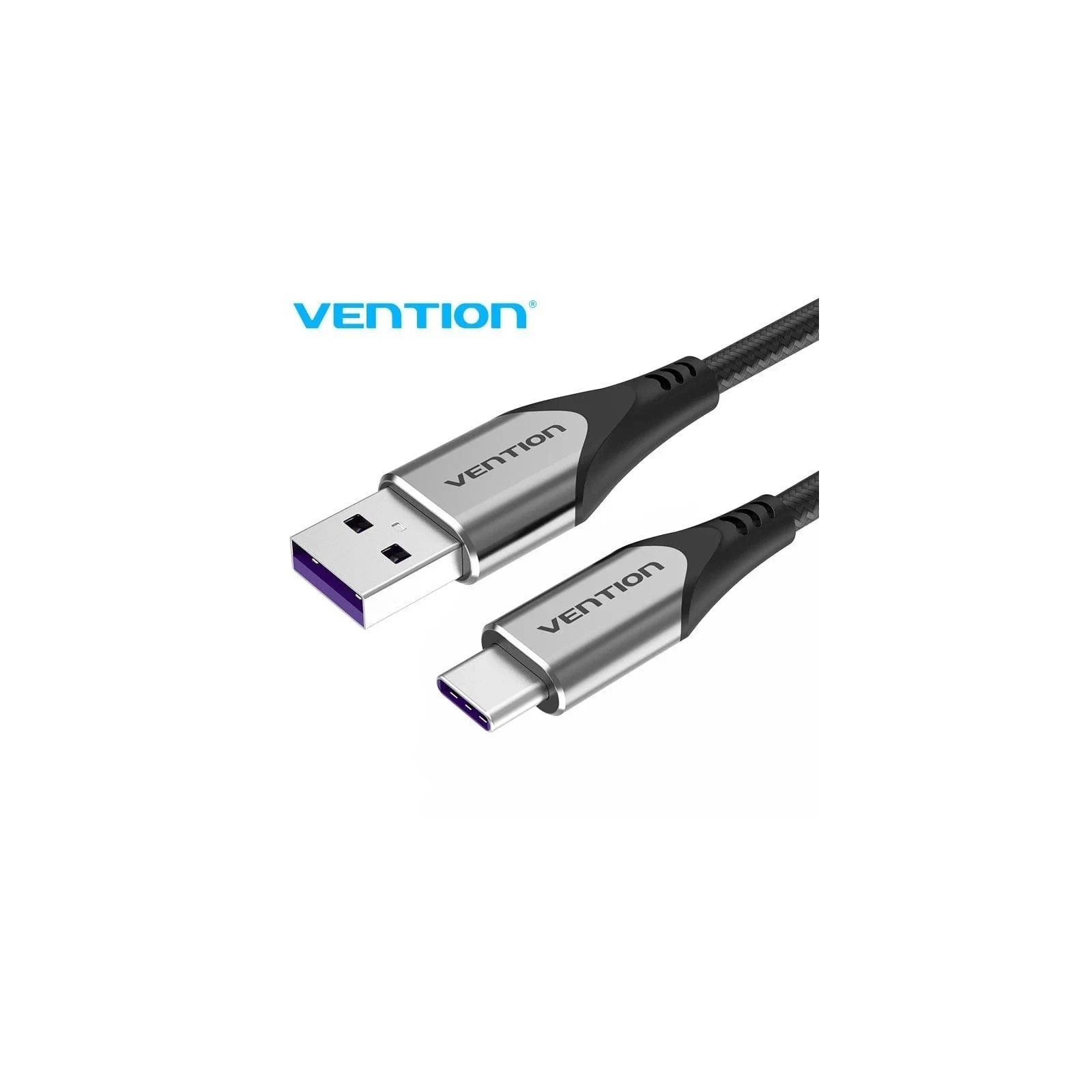 Cable Vention 1.5M USB A a USB-C Gris