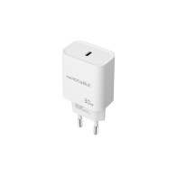 Cargador de Pared 1xUSB-C PD 30W Blanco Nanocable