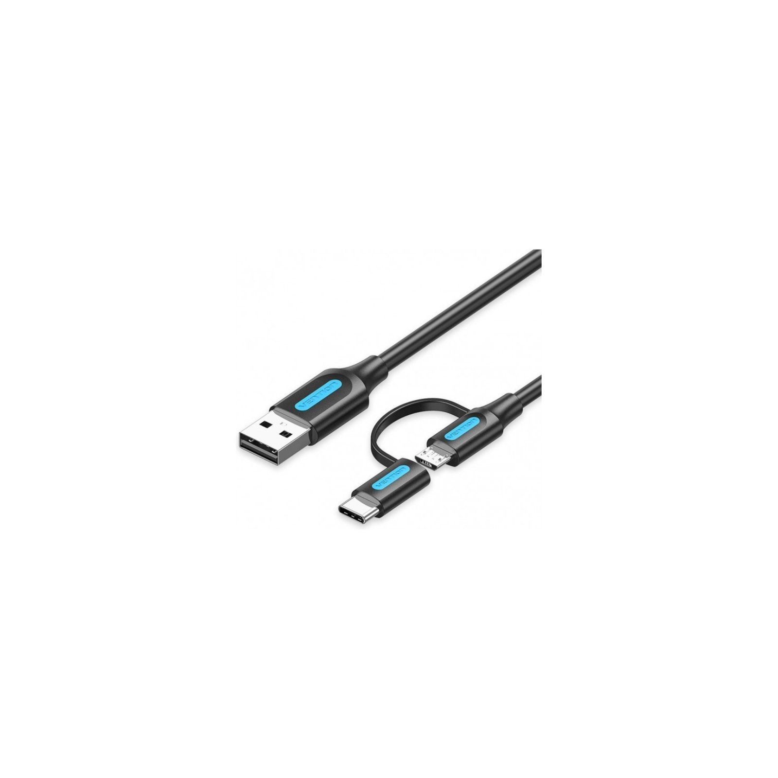 USB 2.0 A/M to Micro USB A/M USB-C Cable 0.5M