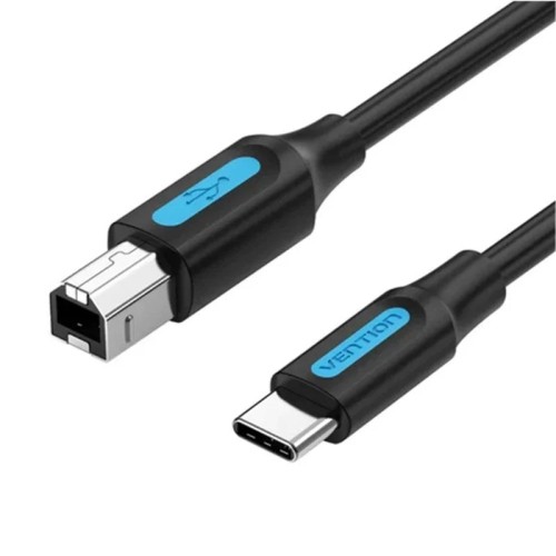 Vention USB 2.0 Printer Cable Type A Male to USB-C Male 2M Black