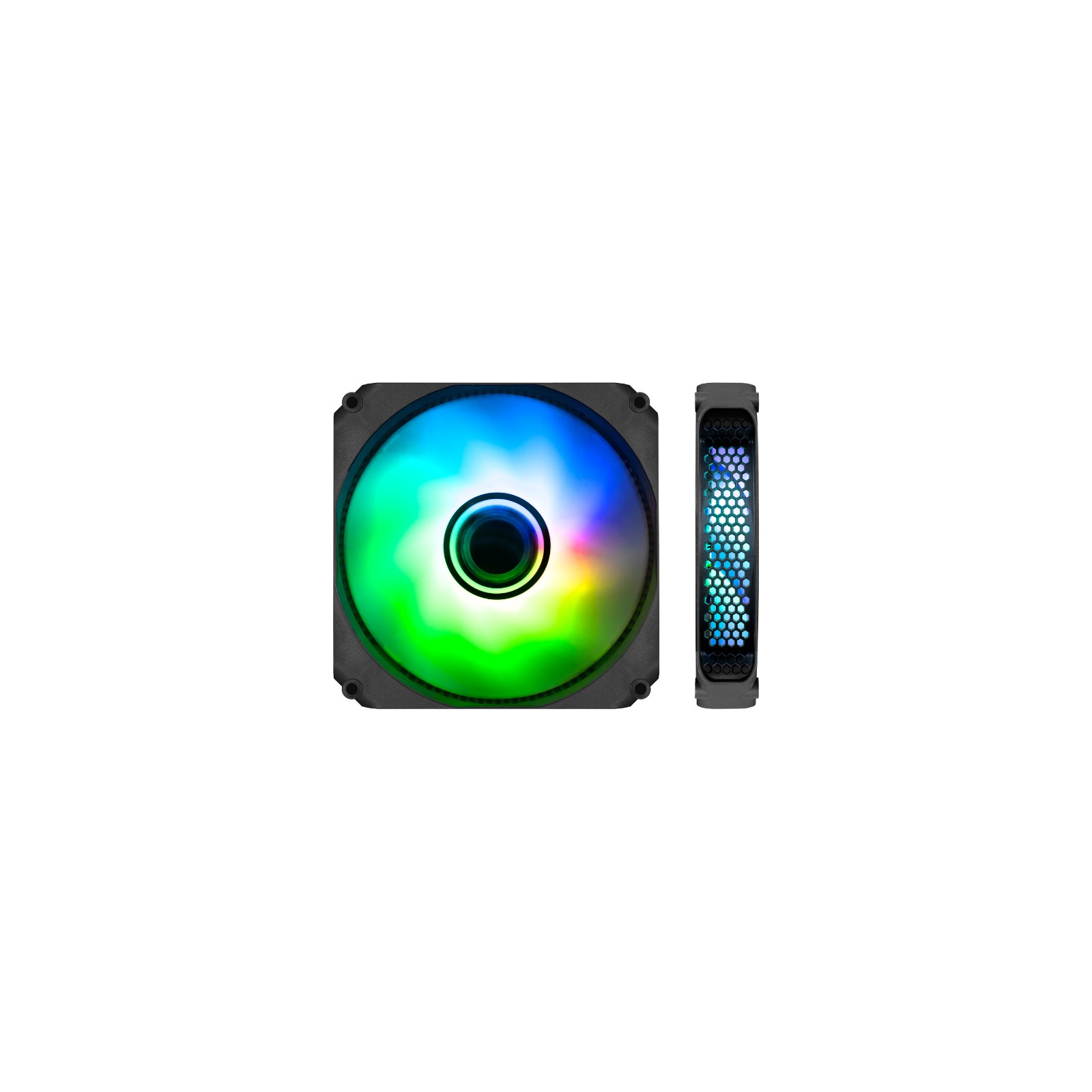 Coolbox 120mm A-RGB Auxiliary Fan in Black