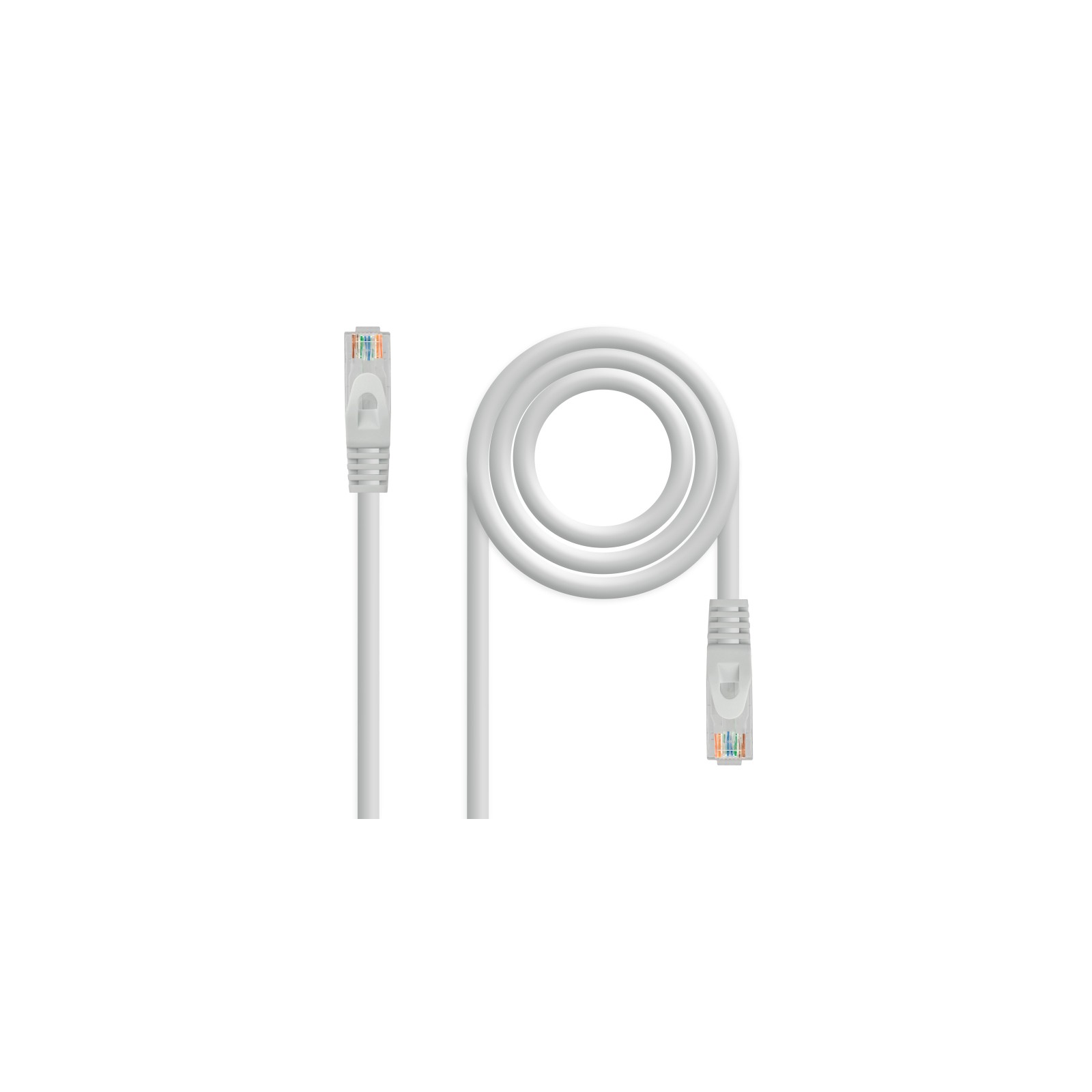 RJ45 UTP Cat6a 5m Network Cable Grey