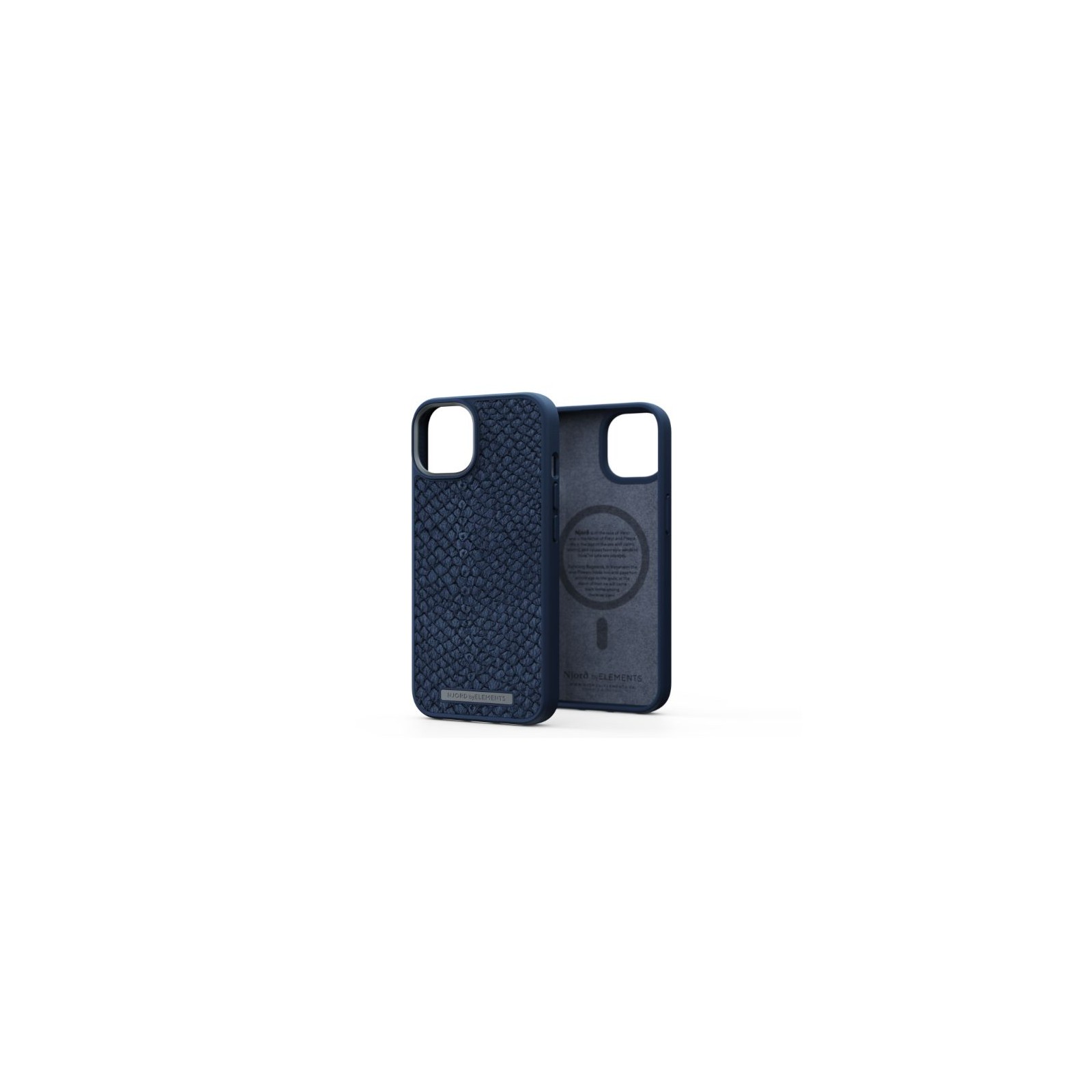 Njord Salmon Leather Case for iPhone 14