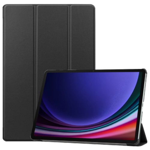 Just In Case Smart Tri-Fold Case for Samsung Galaxy Tab S9 and S9 FE Black