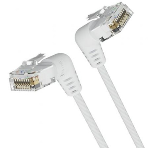 RJ45 UTP Cat6a Angle Ethernet Cable 1.5M White Vention