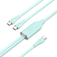 USB-C Male to Dual USB-C Male Cable 1.5m